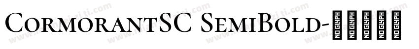 CormorantSC SemiBold字体转换